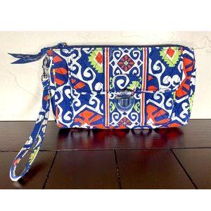 VERA BRADLEY PURSE SUN VALLEY WRISTLET WALLET CLUTCH